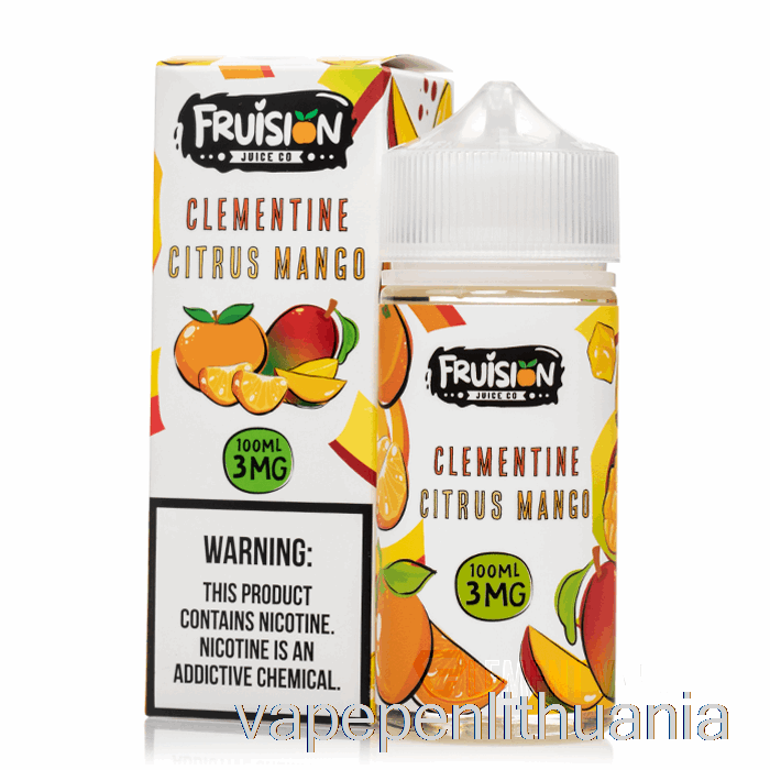 Klementinas Citrusinis Mango - Fruision Sultys Co - 100ml 0mg Vape Skystis